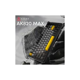Клавіатура Ajazz AK820 MAX Magnetic Switch RGB USB Black (AK820MAX-WM-BGY) - мініатюра 3