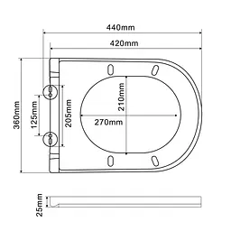 Комплект: Унітаз Mixxus Premium Ellipse-SET-2102 система змиву Tornado 3.0+ Інсталяція Koer KT-0404 + панель KT-0604-01 chrome MP6690, Білий - мініатюра 9