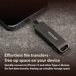 Флеш-накопичувач Patriot USB 3.2 Gen 1 Rage R550 64GB Type-A+C - мініатюра 5