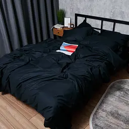 Підковдра Moon&Star Satin Premium Black Velvet Євро 200x220 см - мініатюра 4