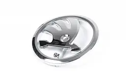 Емблема Skoda (Хром) d=90 мм 3V0853621A - мініатюра 2