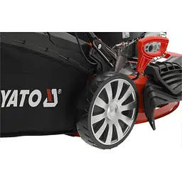 Газонокосарка бензинова YATO з приводом 2.4 кВт ширина різання Ø=46 см травозбірник-62 л (YT-85525) - мініатюра 11