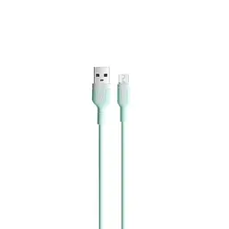 Кабель XO NB212 2.1A/1m for Micro Зелений - мініатюра 3