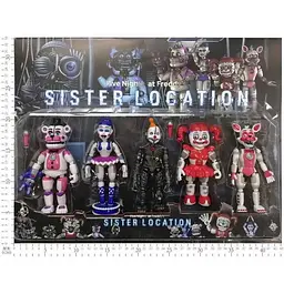 Іграшки П'ять ночей із Фредді / Five Nights at Freddy Фігурки Sister Location, 5 шт