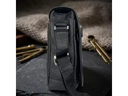 Чоловіча шкіряна сумка Contatto 9027-20 чорна 20×24×8 см TONY PEROTTI sum0029124 - мініатюра 5