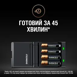Зарядний пристрій Duracell CEF27 + AA NI-MH 1300 mAh 2шт + AAA NI-MH 750 mAh 2шт - мініатюра 4