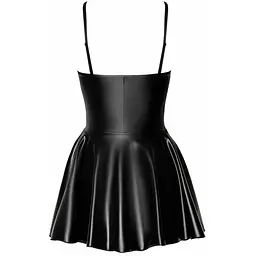 Сукня Noir Handmade F308 Dreamer wetlook corset Mini dress With front zipper - M - мініатюра 6