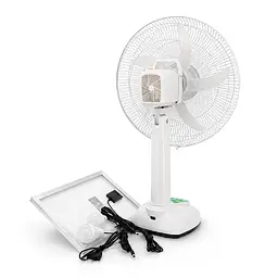 Вентилятор GDTIMES GD 8069LI-16, 16", Solar+ вбудований акумулятор, 2*USB лампочки, Box - мініатюра 3