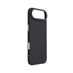 Карбоновый чехол для Apple iPhone 17 Air, LikeCarbon2 MagCase, черный, тонкий защитный чехол-панель из поликарбоната с магнитами N52, MagSafe, противоударный, совместим с беспроводной зарядкой, приподнятые края для защиты камеры, ArmorStandart (ARM86260) - мініатюра 3