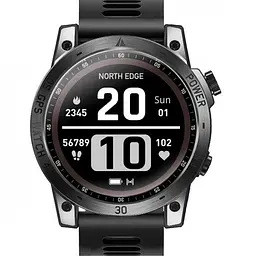 Чоловічий наручний розумний годинник North Edge CrossFit GPS з компасом (Black) - мініатюра 1