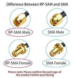 Кабель-розгалужувач YAODHAOD SMA з роз'ємами RP-SMA «мама» і RP-SMA «тато», коаксіальний кабель RG316 для подовжувальної антени - мініатюра 2