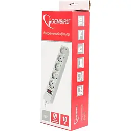 Мережевий фільтр Gembird SPG5-G-10MG [154217] - мініатюра 4