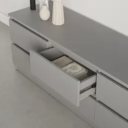 Тумба під телевізор MebelStar Нео 6Ш 150x43x53 см Сіра мишка (MBS-1285) - мініатюра 3