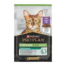 Влажный корм для котов Purina Pro Plan Sterilised Maintenance с уткой в соусе 85 г 12578854