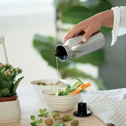 Глечик для олії або оцту Guzzini Kitchen Active Design Perfect Dressing Steel Edition, 500 мл, сріблястий - мініатюра 5