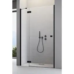 Душові двері Radaway Essenza New Black DWJ 130x200 скло прозоре, ліві (385017-54-01L)