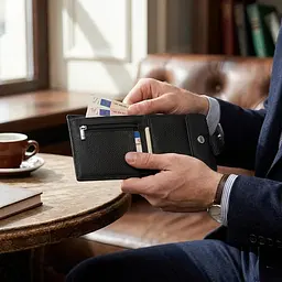 Гаманець ST Leather 18313 (ST155) чорний шкіряний - мініатюра 2