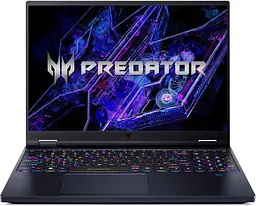 Ноутбук Acer Predator Helios 16 PH16-72 16' WQXGA, Intel i9-14900HX, 32GB, F1TB+F1TB, NVD4080-12, Win11 (NH.QNZEU.005)