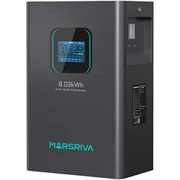 Акумуляторна батарея Marsriva LiFePO4, 25.6V/314Ah, 8.03kWh, Підлогове або настінне - мініатюра 3