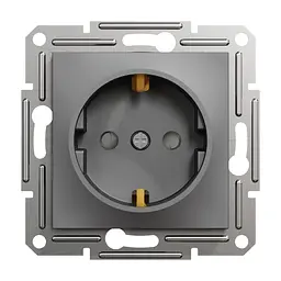 Розетка Schneider Electric ASFORA со штор. антрацит (EPH2900271)