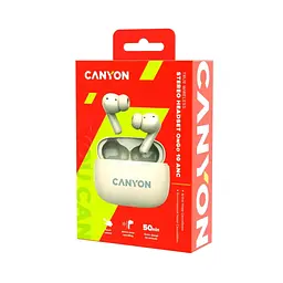 Навушники Canyon TWS-10 OnGo ANC ENC Beige (CNS-TWS10BG) - мініатюра 8