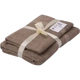 Набір рушників махрових Ardesto Splendid 50х90см, 70х140см, 2шт, 100% бавовна, бежевий pbe0050388