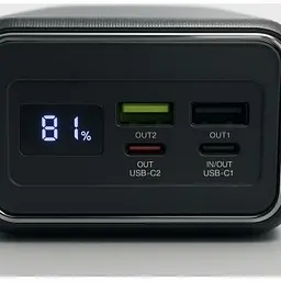 Батарея універсальна GEAR 50000mAh, PD/22.5W, black (SP05) - мініатюра 3