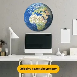 Пазл деревяний Планета Земля, А3, Картонна коробка 200 елементів - мініатюра 6
