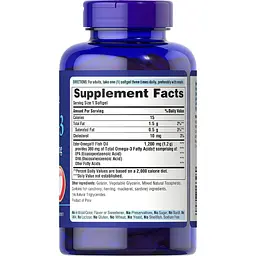 Омега-3 риб'ячий жир Puritan's Pride Omega-3 Fish Oil 1200 мг/360 мг 100 капсул (PTP-13326) - мініатюра 2