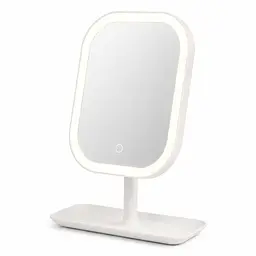 Настільне дзеркало для макіяжу KAR192 з LED-підсвіткою біле