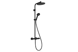 Душова система з термостатом Hansgrohe Activera S 240 1jet EcoSmart Ecostat Fine Varia matt black 28078670