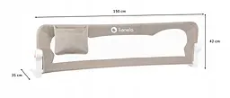 Бар'єр безпеки для ліжка Lionelo EVA (Beige) - мініатюра 2