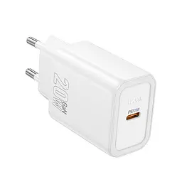 Адаптер сетевой HOCO gentle single port charger N60 1Type-C, 20W/3A, PD/QC - миниатюра 3