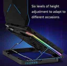 Охолоджувальна підставка для ноутбука 15-17.3 дюймів Ice Coorel K-9 Blue RGB - мініатюра 8