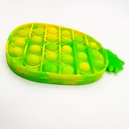 Сенсорна іграшка антистрес силіконова нескінченна пухирка поп іт UKC Pop It Fidget ананас зелений - мініатюра 2
