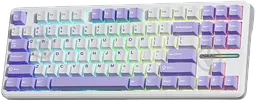 Клавіатура Aula F87 Gaming KRGD Blue Switch RGB White (6948391202464)