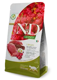 Беззерновий сухий корм для котів Farmina N&D Quinoa Duck Urinary для профілактики сечокам'янки, качка та кіноа, 300 г
