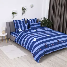 Постільна білизна ТЕП Soft Dreams Line Blue 70x70 двоспальна синя - мініатюра 3