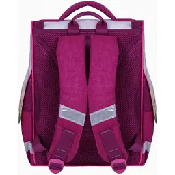Портфель Bagland з ліхтариками Успіх 12 л. малиновий 434 (00551703) (80213771) - мініатюра 2