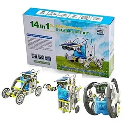 Конструктор робот на сонячній батареї  Solar 14 in 1 Educational Robot - мініатюра 2