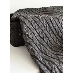 Плед Прованс Soft коси Графіт 90x130 см (12252) - мініатюра 2