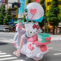 Ігровий набір 4SF Manga Dolls серії Hello Kitty Красуня Пінк на скутері з аксесуарами (HKTF3000) - мініатюра 8