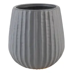 Ваза-кашпо МВМ My Home, 13 см, сіра (DH-FLOWERS-25 S GRAY) - мініатюра 2