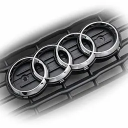 Емблема передня Audi Хром 263х86 мм (на вусиках) (Завод) - мініатюра 3