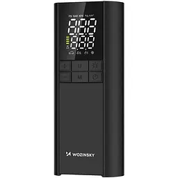 Автомобільний портативний компресор Wozinsky WPEP-8000 150 PSI, Power Bank 8000 мАг, Чорний - мініатюра 3