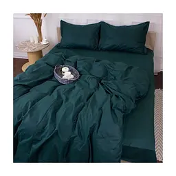 Постільна білизна MirSon Poplin Line 091 Emerald 110x140 (2200006277408)