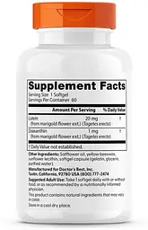 Натуральна добавка Doctor's Best Lutein with FloraGlo, 60 вегакапсул - мініатюра 2