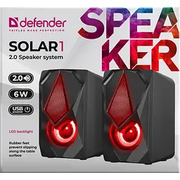 Акустична система Defender Solar 1 Black (65401) - мініатюра 8