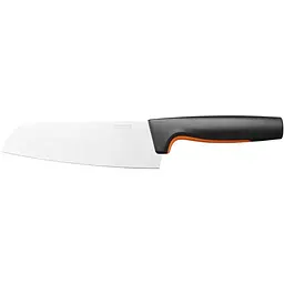 Ніж кухонний поварський Fiskars Santoku Functional Form 16 см, нержавіюча сталь, пластик, чорний kuh0014591