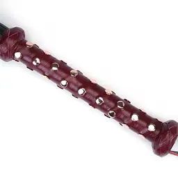 Флогер Liebe Seele Wine Red Deluxe Cow Leather Heavy Flogger 81 см бордовий - мініатюра 4